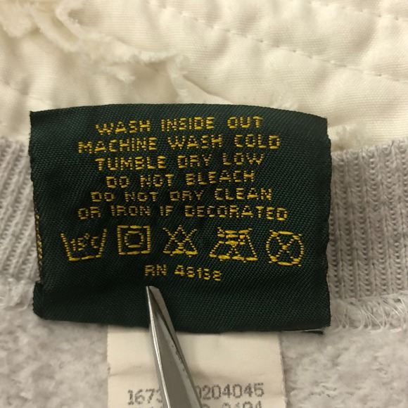 Sz L Vintage Home Team Gray Grey Michigan Pullover Crewneck Sweatshirt Women USA - Picture 6 of 16